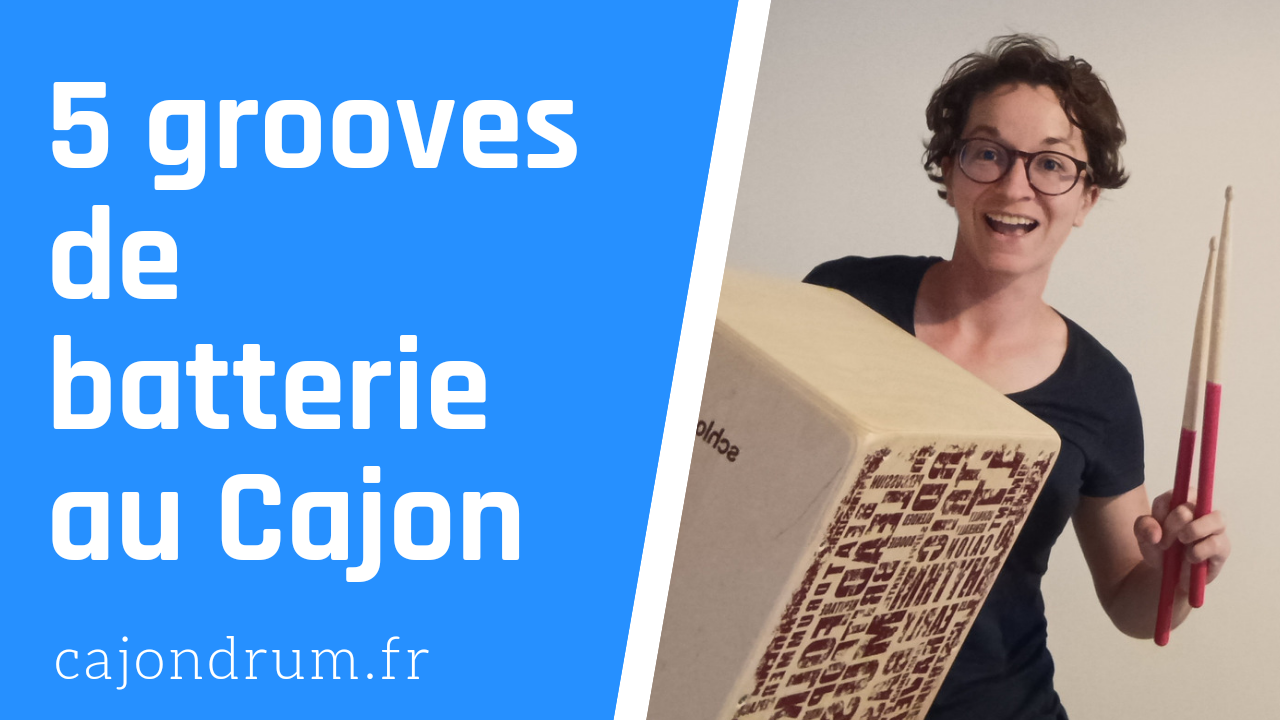 5 grooves batterie cajon