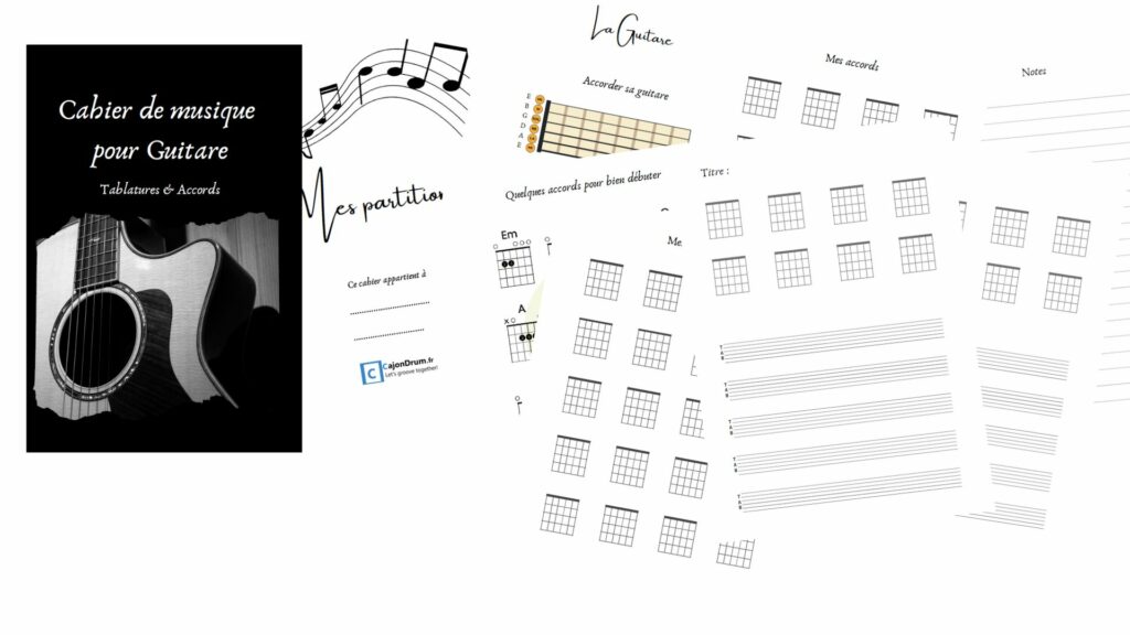 Couverture livret partitions au ukulélé Guitare partitions tablatures grilles accords